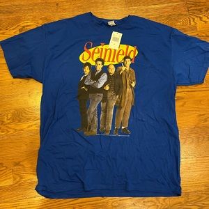 NWT Vtg 1990s Delta Seinfeld Cast TShirt XL
